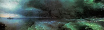 du calme à l’ouragan 1892 Romantique Ivan Aivazovsky russe Peinture à l'huile